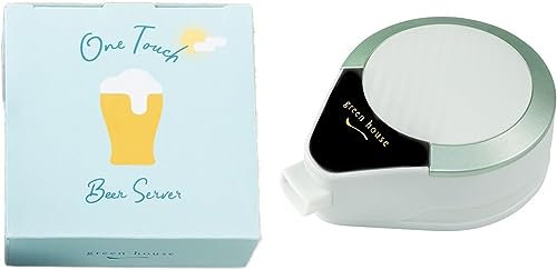 GREEN HOUSE One-Touch-Ultraschall-Bierheber, der über Bierdosen passt und sie in einen Zapfhahn verwandelt, GH-UBEERMS-GR