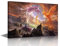 TISHIRON 1 Paneel Abstrakte Leinwand Wandkunst Phönix und Drache Poster & Drucke Kunstwerk Fantasy Castle Zeitgenössische Wohnkultur gespannte Leinwand Bild für Wohnzimmer Schlafzimmer Home Office