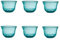 Livellara Coppette Gelato, Coppette Macedonia, in Vetro Soffiato, Set da 6, Coppette Colorate, Moderne, Eleganti, per Frutta, Dessert, Conservano la Temperatura, Facili da Pulire. Colore: Turchese