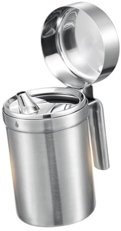 IMIKEYA 550ml Edelstahl Ölkanne Auslaufsicherer Ölspender Mit Deckel Für Küche Ölbehälter Für Olivenö Und Essig Praktische Küchenutensilien Aus 304 Edelstahl