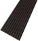 MEBANO. Akustikpaneele Holz 265 x 53 cm, Farbe: Schwarz Matt Wandpaneele, Holzpaneele Wand, Moderne Lamellenwand auf Filz, MDF Wandverkleidung