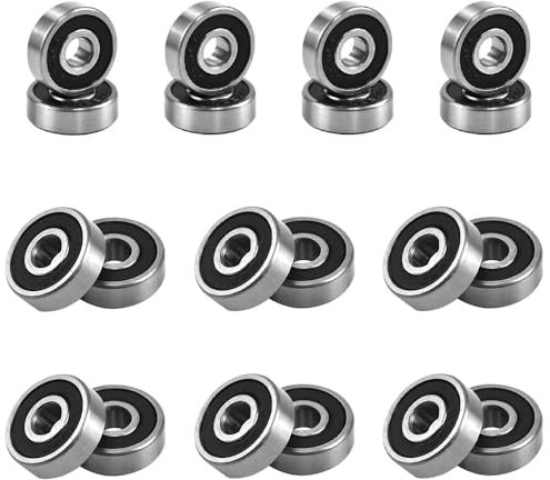 DKEROSS 20er Set 625RS 5x16x5mm Kugellager Klein Rillenkugellager Geschirmte Abgedichtet Kugellager Gummi Versiegelt Rillenkugellager