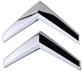 GDUTBC Auto Emblem Aufkleber für Citroen, 3D Auto Logo Aufkleber Kühlergrill Front Motorhaube Kofferraum Abzeichen, Auto Dekoration Ersatz Zubehör,M