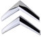GDUTBC Auto Emblem Aufkleber für Citroen, 3D Auto Logo Aufkleber Kühlergrill Front Motorhaube Kofferraum Abzeichen, Auto Dekoration Ersatz Zubehör,M