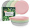 greenandlife lot de 8 assiettes, assiette en plastique réutilisable de 23 cm, assiettes lavables au lave-vaisselle et au micro-ondes, incassables et légères, assiettes pour enfants et adultes