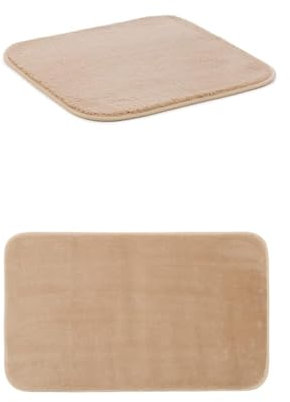 Gözze Badteppich Rio Premium 2er Set, 50x45 cm + 60x100 cm, Farbe: Sand