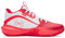 Under Armour Unisex Lockdown 7, Basketballschuhe mit Leder, atmungsaktive Sportschuhe mit rutschfester Sohle, leichte Basketball Turnschuhe für Damen und Herren,White / Red / Racer Red,42