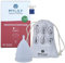 MYLILY® Coppetta mestruale | 100% silicone medico I Periodo I Sostenibile & risparmio I coppetta mestruazione | Senza BPA e Latex | Riutilizzabile I Large