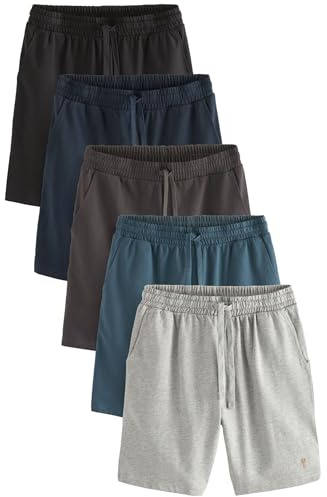 NEXT Herren Leichte Shorts im 5er-Pack