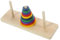 Kisangel Holzspielzeug Intelligentes Puzzle Holz Hanoi Turm für Erwachsene und Ab Jahren Kreatives Gehirnspiel Kreativität und Vorstellungskraft DIY Partygadget