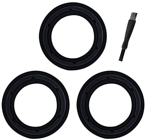 3 Stück Dichtungsset kompatibel mit Monsieur Cuisine Connect, Edition Plus | Messerdichtung mit Reinigungsbürste, Ersatzteil Küchenmaschine