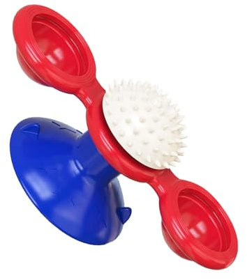 Windmühlen-Katzenspielzeug, Multifunktionales Wand-Windmühlen-Kätzchen, Interaktives Spielzeug (Blue)