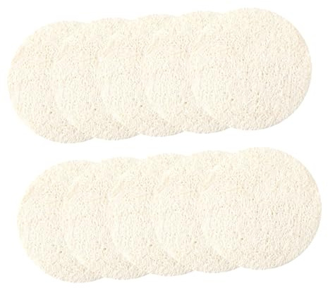 LALADEFIEE 10 Stück Natürliche Luffaschwämme zum Sanften Peeling und Ölentfernung Tiefenreinigung für Empfindliche Haut für Gesichtsreinigung und Körperpeeling
