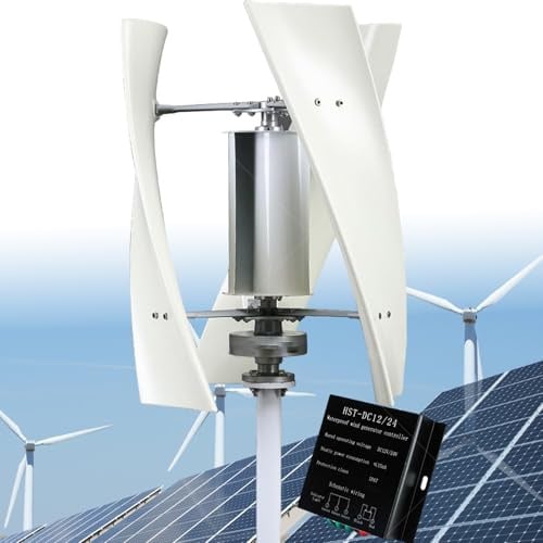 8000W Kein Lärm Windergie Turbinen Generator Magnetschwebe-Windkraftanlage 12V 24V 48V 220V Vertikaler Windkraftanlage mit Controller für RV, Haus, Gartenbeleuchtung 220V