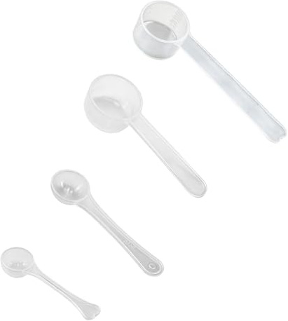 Measuring Cups, Protein Scoop, Measuring Spoon, Washing Powder Scoops | Suitable for Cooking and Coffee Powder Food Dosing Transparent Spoons Fitness Kitchen Supplies