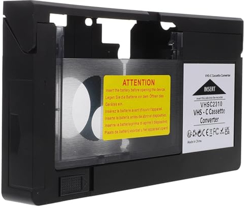 SOIMISS Adattatore VHS a Cassette Video 8 MM, Scatola di Conversione Digitale per Videocamere e Lettore VHS, Accessorio per Conversione e Lettura di Cassette Mezzo Pollice