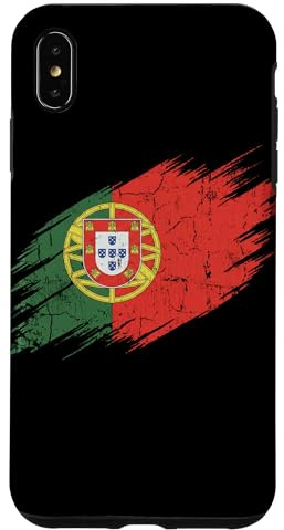 Hülle für iPhone XS Max Portugal-Flagge, Used-Look, Grunge-Grafik