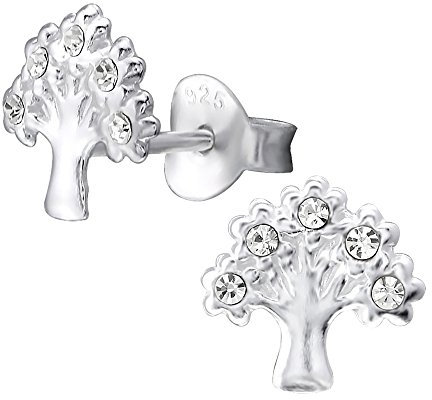 Laimons Pendientes para mujer Golondrina Plata de ley 929