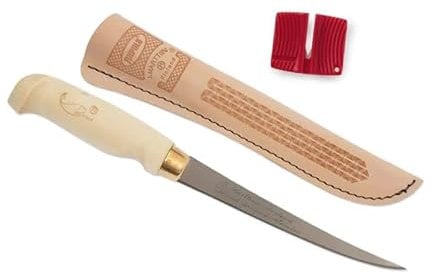 Rapala Knife 15cm Blist + Sharpener - Filetiermesser, Messer für Angler, Anglermesser, Angelmesser