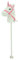 Sweety Toys 10554 Einhorn Steckenpferd Weiss mit Funktion Gewieher und Galoppgeräusch