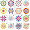 Mandala Schablone DIY Steine Wiederverwendbar Set von 16 (5 x 5 Zoll) Malerei Schablone, Laser Cut Malerei Vorlage für DIY Dekor, Malen auf Holz, Airbrush, Felsen und Wände Kunst