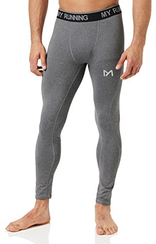 MEETYOO Kompressionshose Herren, Sport Leggings Atmungsaktiv Fitness Strumpfhosen Funktionswäsche Pants Unterhose Lang für Laufen Wandern Radfahren
