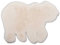 Kinderzimmerteppich Kinderteppich Tierteppich | 60x90 cm | Polyester | Weiß | Eisbär