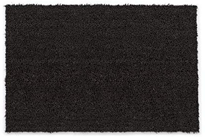 Carpido rutschfeste Kokosmatte - 60 x 90 cm Schwarz - Nachhaltige Naturfaser für den überdachten Außenbereich - 100% Kokos Fußmatte - Türmatte Eingang