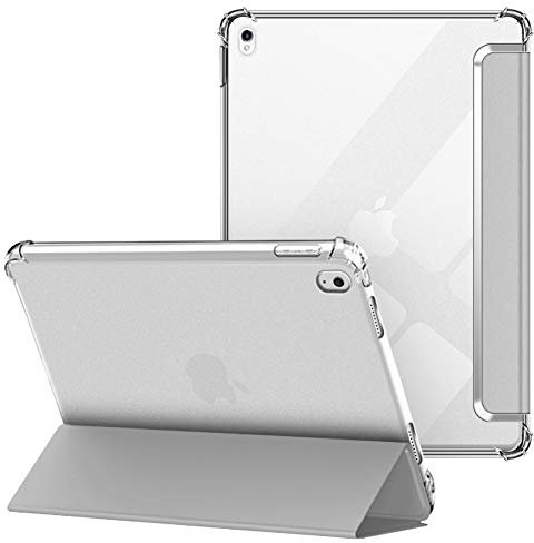 VAGHVEO Coque pour iPad Air 3 2019, Pro 10,5 Pouces 2017, Étui Arrière Souple et Transparent en TPU, Housse de Protection Antichoc, Légère Smart Shell Résistant avec Veille/Réveil Automatique, Gris