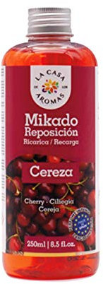 H HANSEL HOME Mikado Reposicion 250 Ml Sin Varillas (Cereza, 1 Pc)