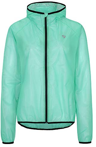 Ziener Damen NEA Regenjacke - Fahrrad,Outdoor,Freizeit - wasserdicht|atmungsaktiv|super leicht, Paradise Green, 44