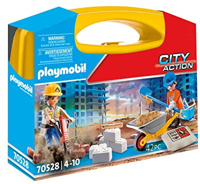 Playmobil - City Life 70528 Carrying Case Construction Site, for Children from 4 Years