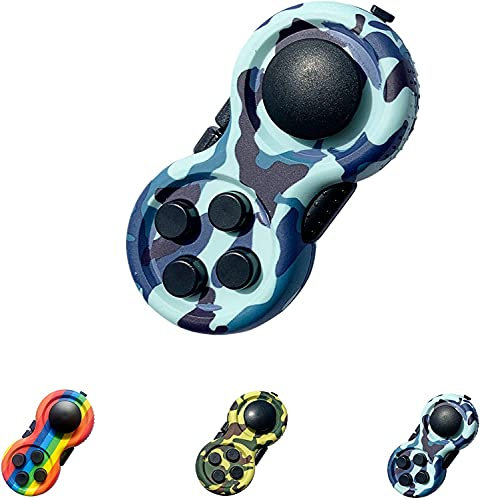 mciskin Dados antiestrés de Juguete,Fidget Pad con 9 Funciones de Fidget,Controlador de Almohadilla de Inquietud Controlador de Inquietuddel de Juego Reductor