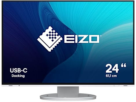 Eizo FlexScan EV2485-WT LED display 61.2 cm (24.1) 1920 x 1200 pixels WUXGA White