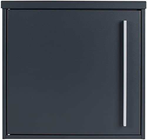 iLoveParcels Letter Box. Waterproof Lockable Safe Delivery Box With 3 Keys. Outdoor Mail & Letter Box. Galvanised Steel Wall, Door Or Fence Letter Storage With Lock In Grey. (35.5x10.5x34cm)