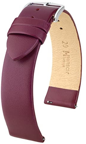 HIRSCH XS Damen Uhrenarmband Kalbsleder Modell Toronto 14 mm Beere
