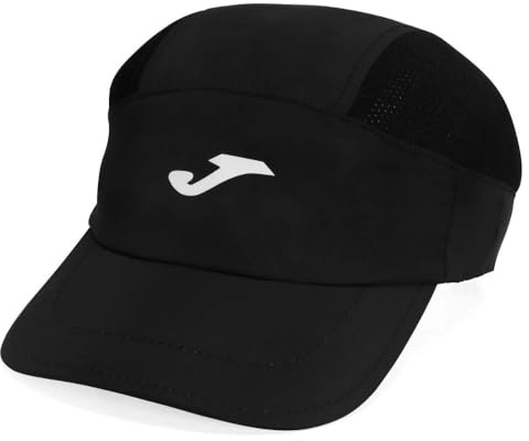 Joma - Cappellino Running Night Nero Uomo, nero/bianco, Taglia Unica