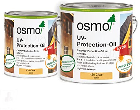 Osmo UV Protection Oil Extra - Clear Satin - 2.5L or 750ml (750ml)