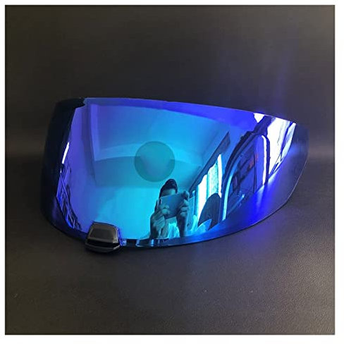 Motorcycle Helmet Lens, Kompatibel Mit C70 IS-17 Helm-Visier Motorrad-Helmobjektiv Motorrad Full Face Helm Visier Objektiv Helm Zubehör Kompatibel Mit H-JC C70 IS-17 FG-ST (Color : Ice Blue)