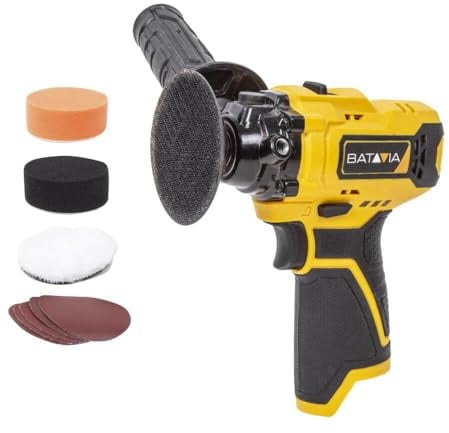 Batavia Fixxpack 12V Cordless Orbital Sander/Polisher 75mm (Without Battery and Charger) - 12V Fixxpack Collection for DIY Professionals and Home use