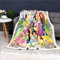 Doiicoon Princess Decke, Cinderella Und Belle Kuscheldecke, Rapunzel Fleece Decke, Ariel Und Jasmin, Übergroße Blanket, Tagesdecke Sofadecken (14,150 x 200 cm)