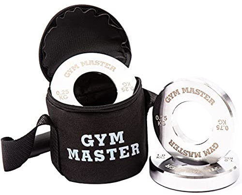 GYM MASTER Pair of Olympic 2 Fractional Change Weight Plates Precision Steel Discs