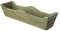 MADELEA Jardinera Balcon de Madera Ondulada DE 80x20x19 Autoclave 16 L marrón para Exterior + Bolsa GEOTEXTIL…