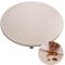 Morbuy Tischdecke Rund Outdoor 70 cm, Plastik Tischdecke Abwaschbar Beige Wachstuch tischdecke Wetterfest Klein Table Cloth für Küche, Garten, Außenbereich(für Tische von 55 bis 60 cm)
