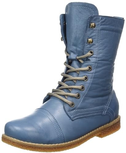 Andrea Conti Damen Stiefelette Schnürboot Leder 0348760 | Lederstiefelette mit Wechselfußbett Reißverschluss und Schnürung