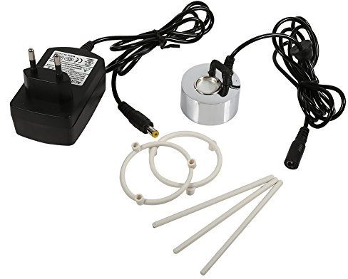Haofy Humidificador de Aire del Atomizador del Estanque de la Fuente de Agua del Generador de Niebla Ultrasónica de 24V con el Adaptador del Nebulizador de Niebla