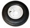 Roue complète 8 350 x 8-3 Trous 95 mm | Compatible remorques