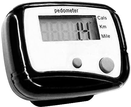kowaku Schrittzähler zum Gehen, tragbar, zum Anklemmen, einfache Gehbewegung, Schrittzähler für Laufen, Männer, Frauen, Senioren, Outdoor-Sportarten, Schwarz