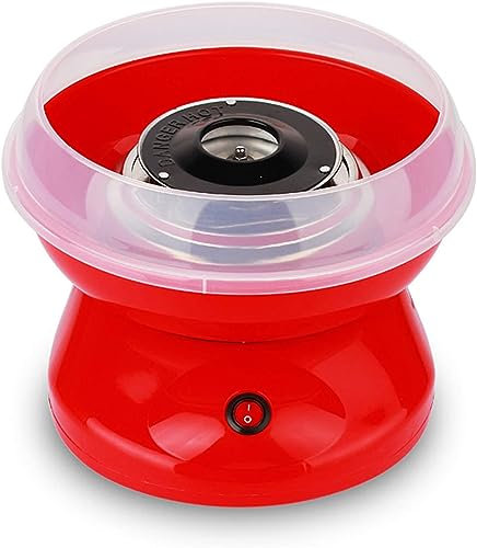 Mini Cotton Candy Machine, 500W Electric Cotton Sugar Floss Maker, Household Kids Party Sweet Gift,Red
