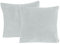 one-home 2er Pack Kissenbezug Kissenhülle Kopfkissenbezug Teddy Plüsch Uni Winter kuschelig flauschig warm weich, Größe: 40x40 cm, Farbe: grau